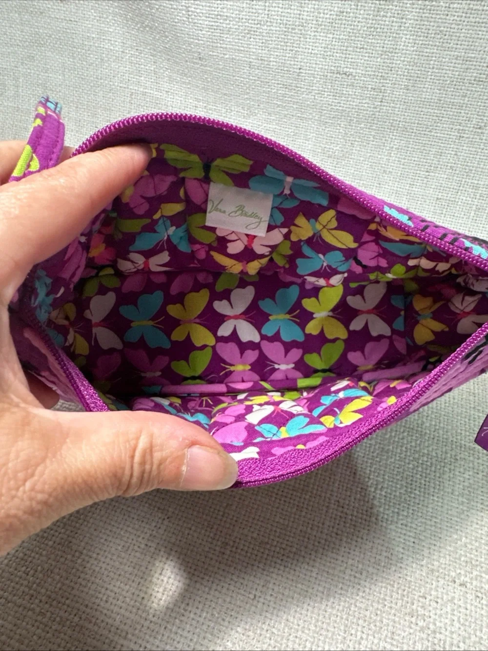Vera Bradley compact purple